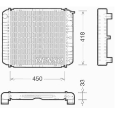 DRM33004 DENSO Радиатор, охлаждение двигателя