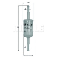 KL 15 OF MAHLE Топливный фильтр