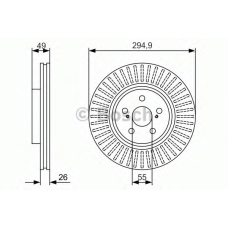 0 986 479 986 BOSCH Тормозной диск