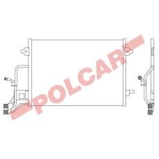 1324K8C2 POLCAR Skraplacze klimatyzacji