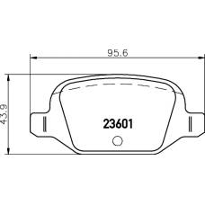 8DB 355 009-551 HELLA PAGID Комплект тормозных колодок, дисковый тормоз