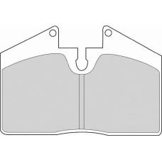 FD6341A NECTO Комплект тормозных колодок, дисковый тормоз