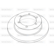 NSA1191.10 WOKING Тормозной диск
