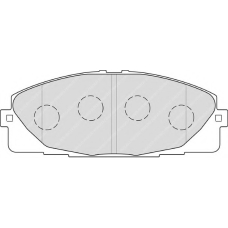 FSL4327 FERODO Комплект тормозных колодок, дисковый тормоз