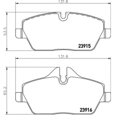 8DB 355 014-431 HELLA PAGID Комплект тормозных колодок, дисковый тормоз