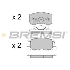 BP3578 BREMSI Комплект тормозных колодок, дисковый тормоз