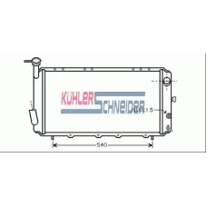 2500701 KUHLER SCHNEIDER Радиатор, охлаждение двигател