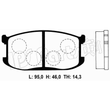 IBD-1316 IPS Parts Комплект тормозных колодок, дисковый тормоз
