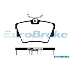 5501223627 EUROBRAKE Комплект тормозных колодок, дисковый тормоз