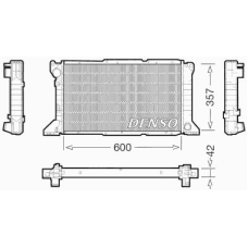 DRM10100 DENSO Радиатор, охлаждение двигателя