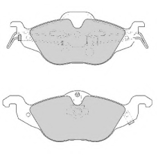 FD6788A NECTO Комплект тормозных колодок, дисковый тормоз