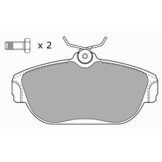 FBP-0801 FREMAX Комплект тормозных колодок, дисковый тормоз